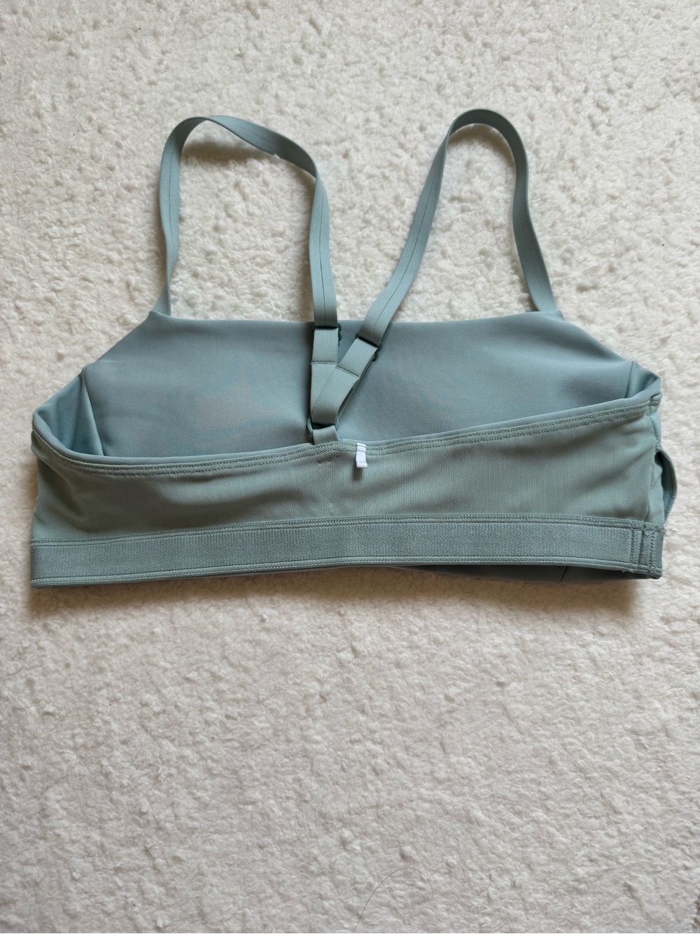 prAna Everyday Bralette Sports Bra Sage Green Strappy Back Medium - Picture 5 of 5